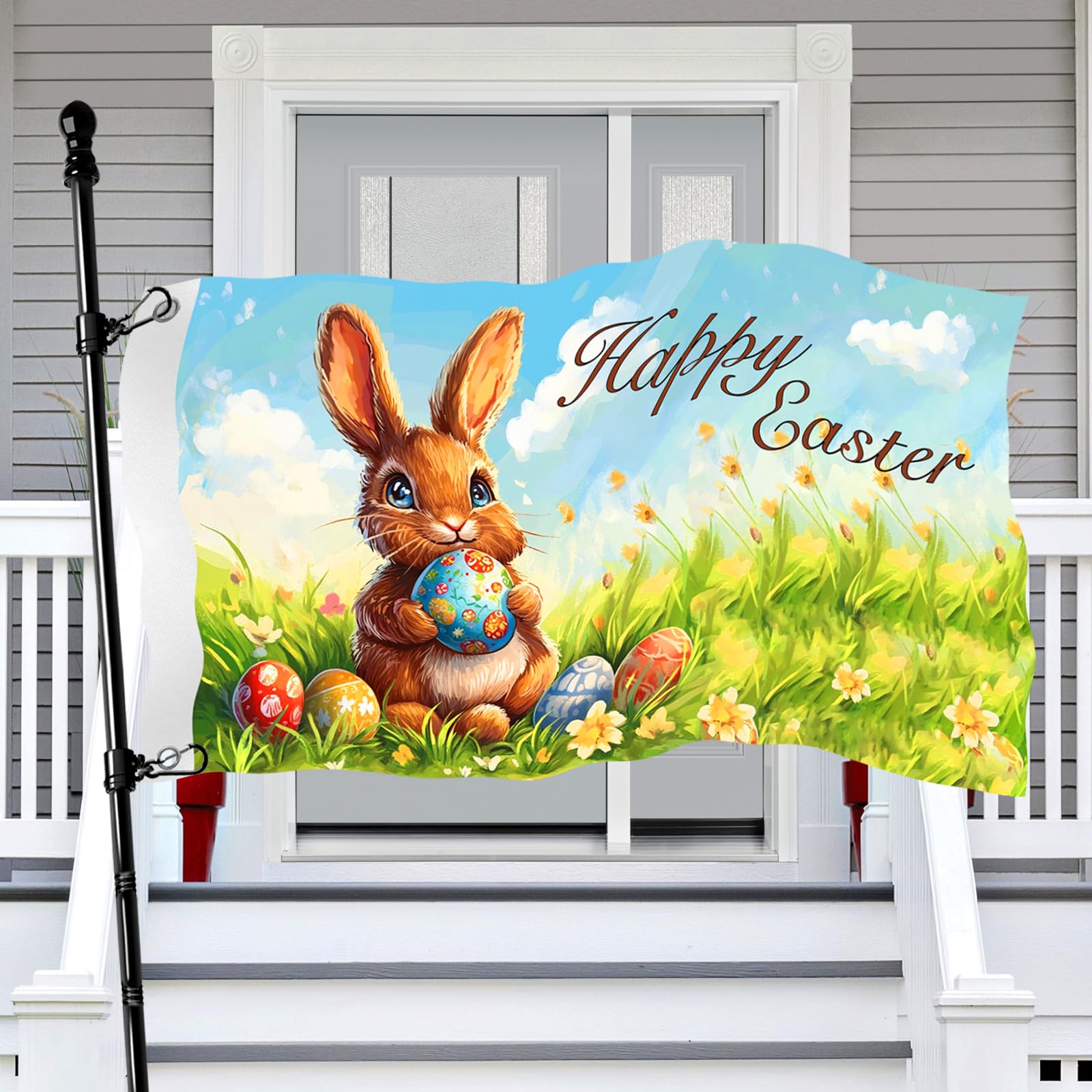Jaailee bright Easter colors banner boosts seasonal curb appeal