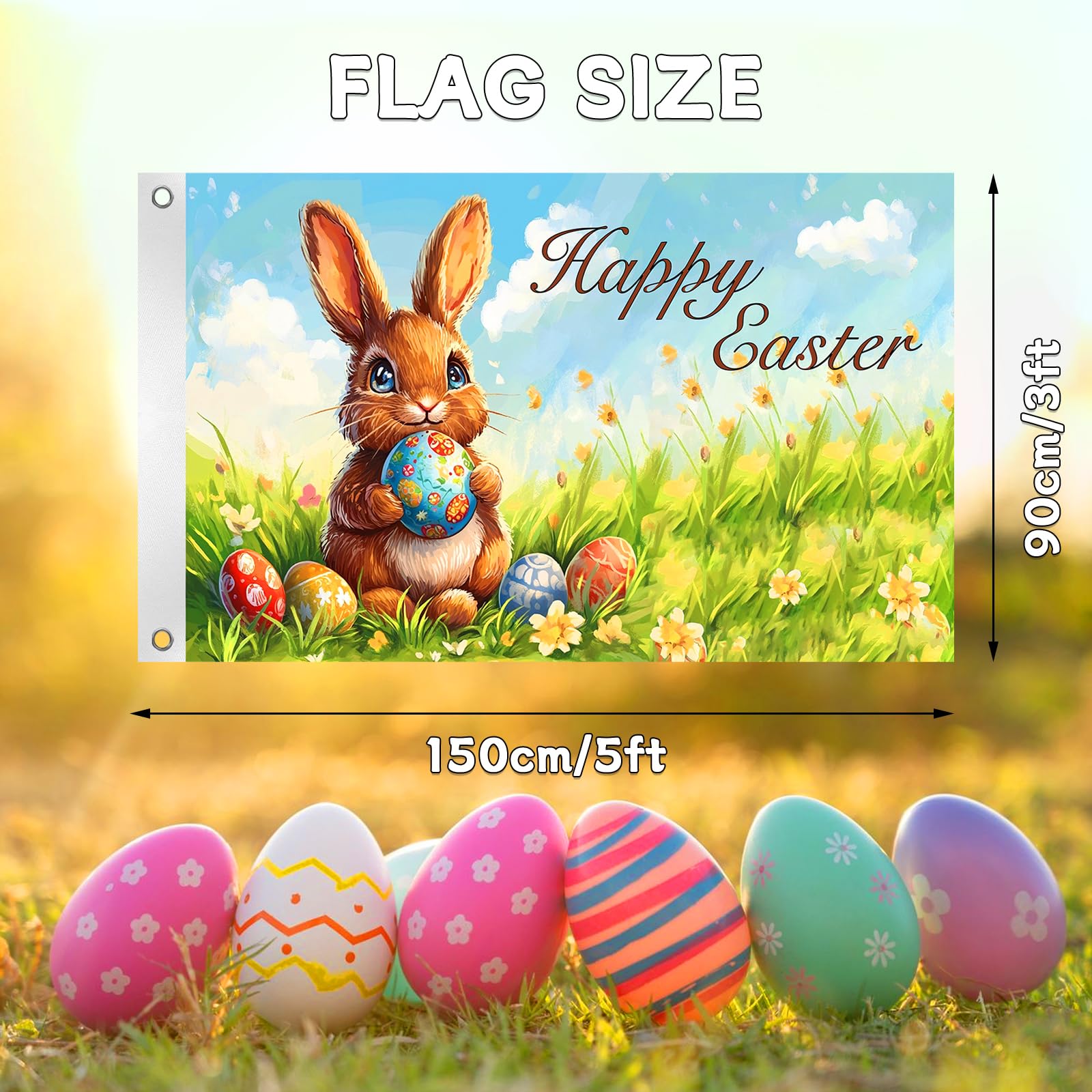 Jaailee outdoor banner made of polyester with vivid spring colors