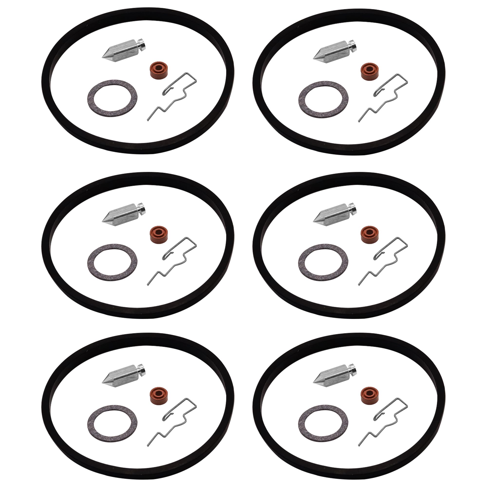 JA&MIU 631021B carburetor kit front view showing precise gaskets for a reliable fit.