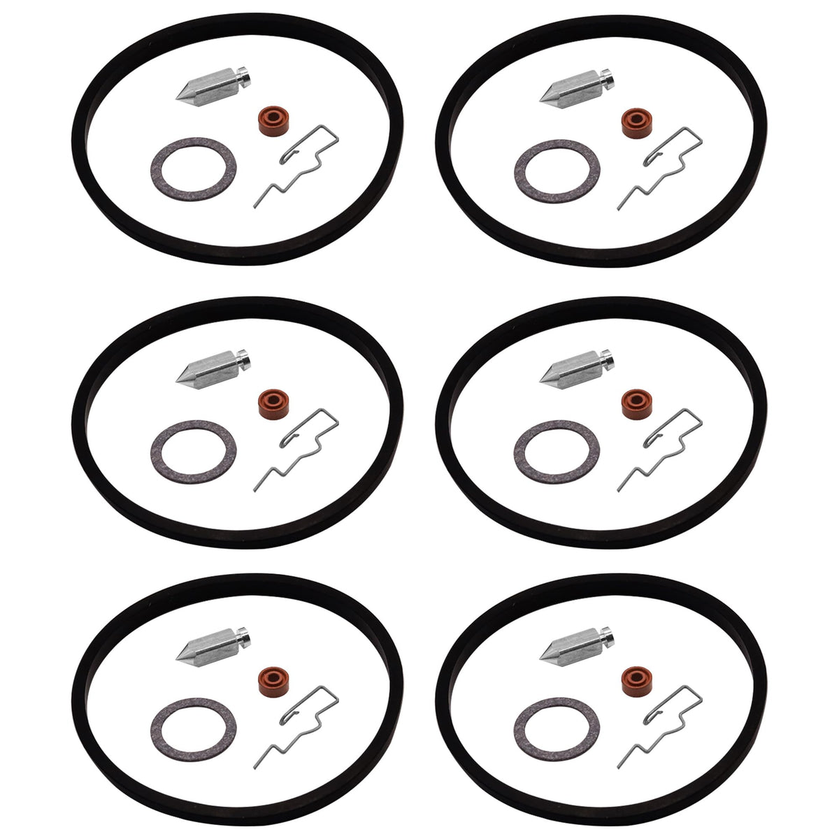 JA&MIU 631021B carburetor kit front view showing precise gaskets for a reliable fit.