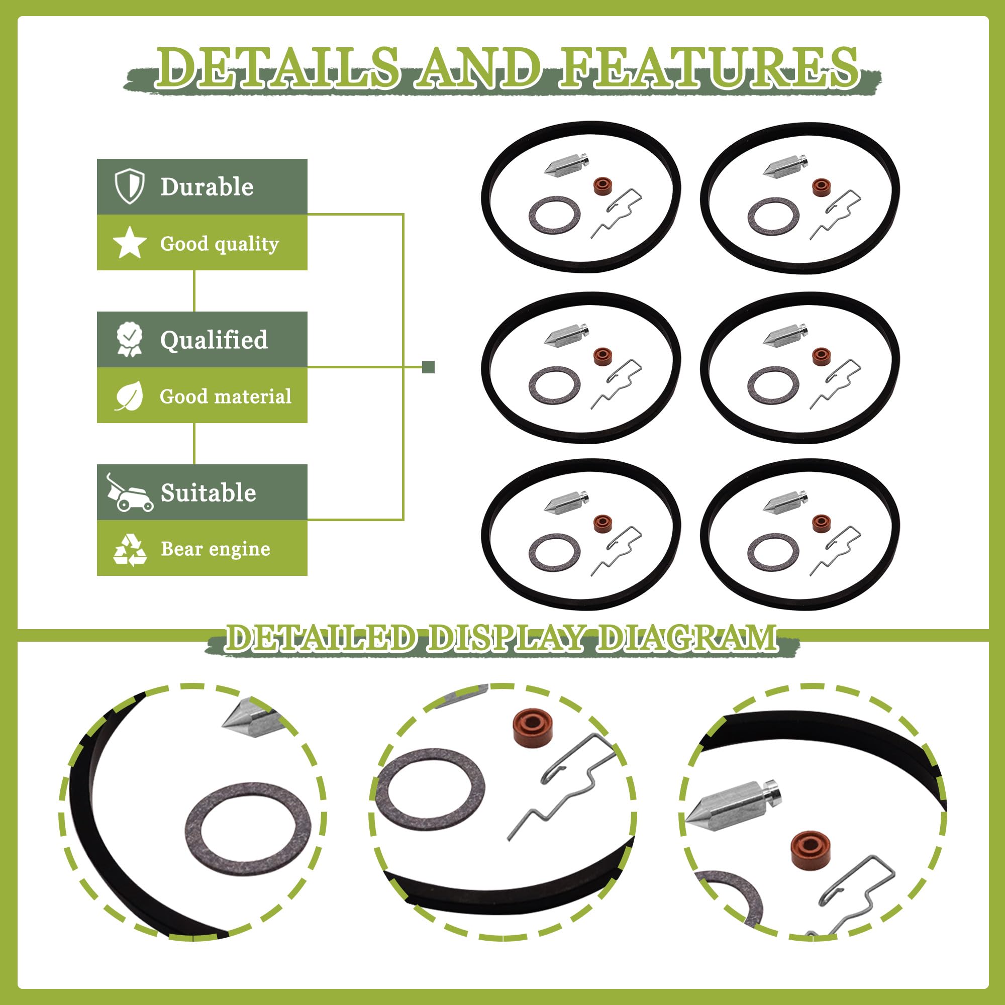 JA&MIU 631021B kit packaging ensures organized parts for easy maintenance tasks.