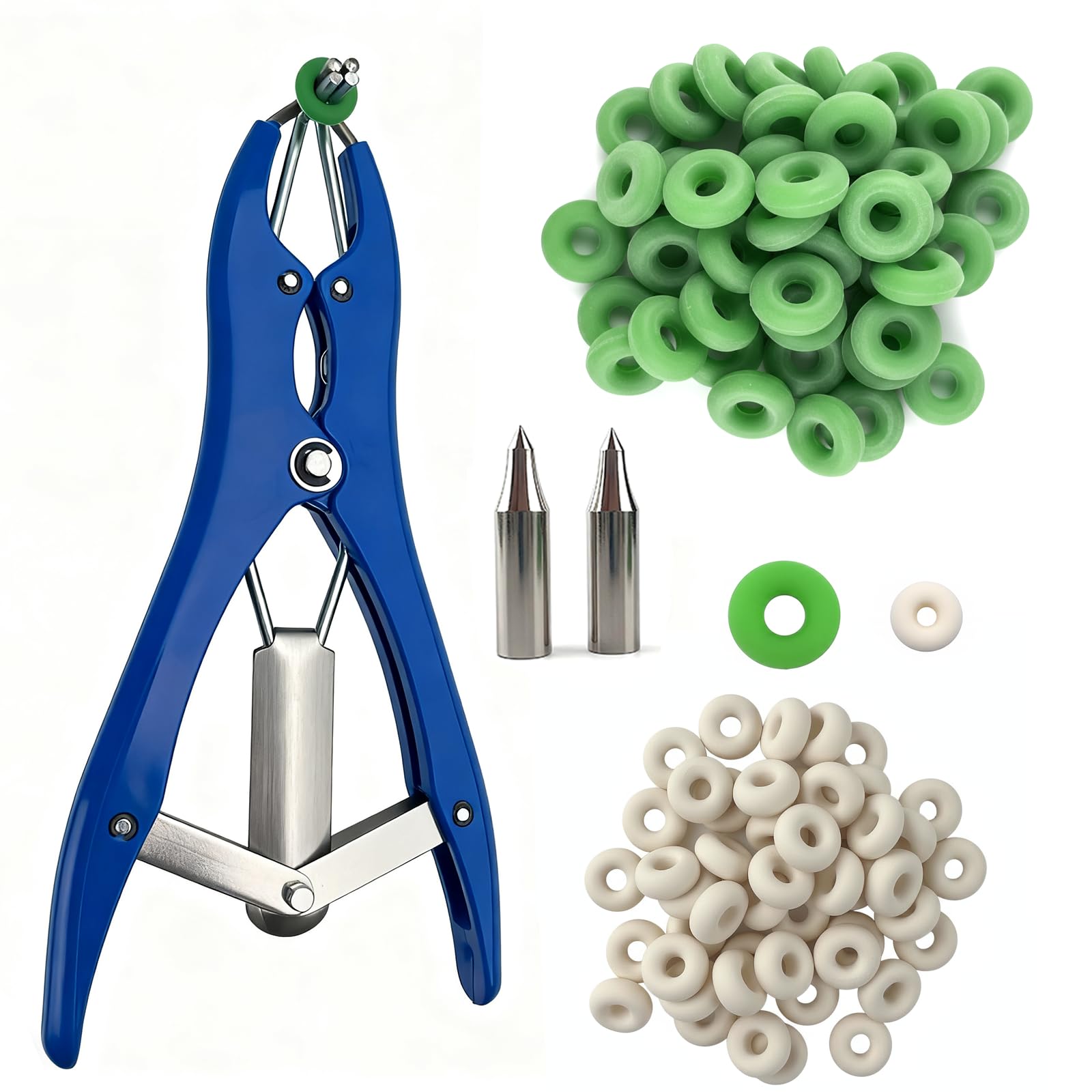 Jabcmier Goat Banding Kit applicator in stainless steel for durable, precise banding.