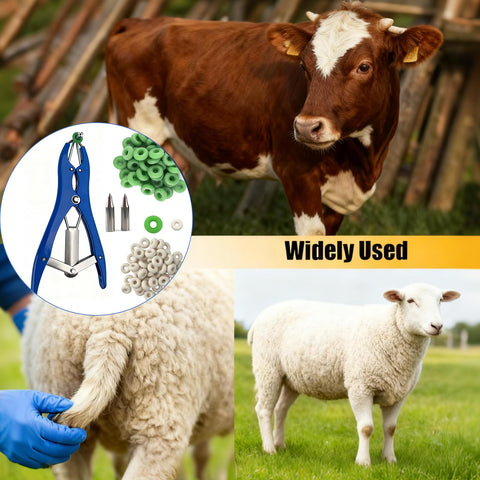 Jabcmier Goat Banding Kit durable metal frame promises long-lasting farm use.