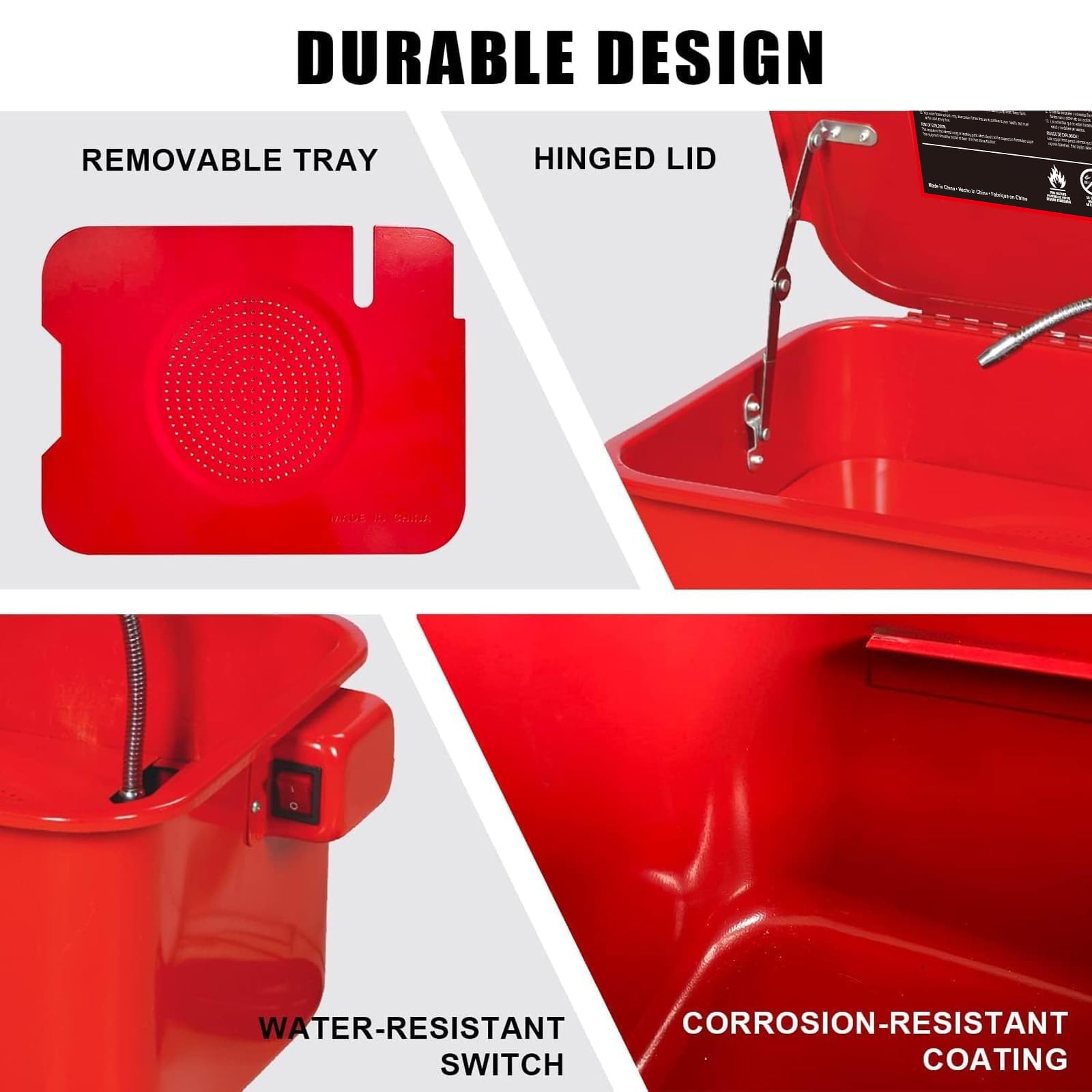 Jack Boss compact steel cabinet design saves bench space