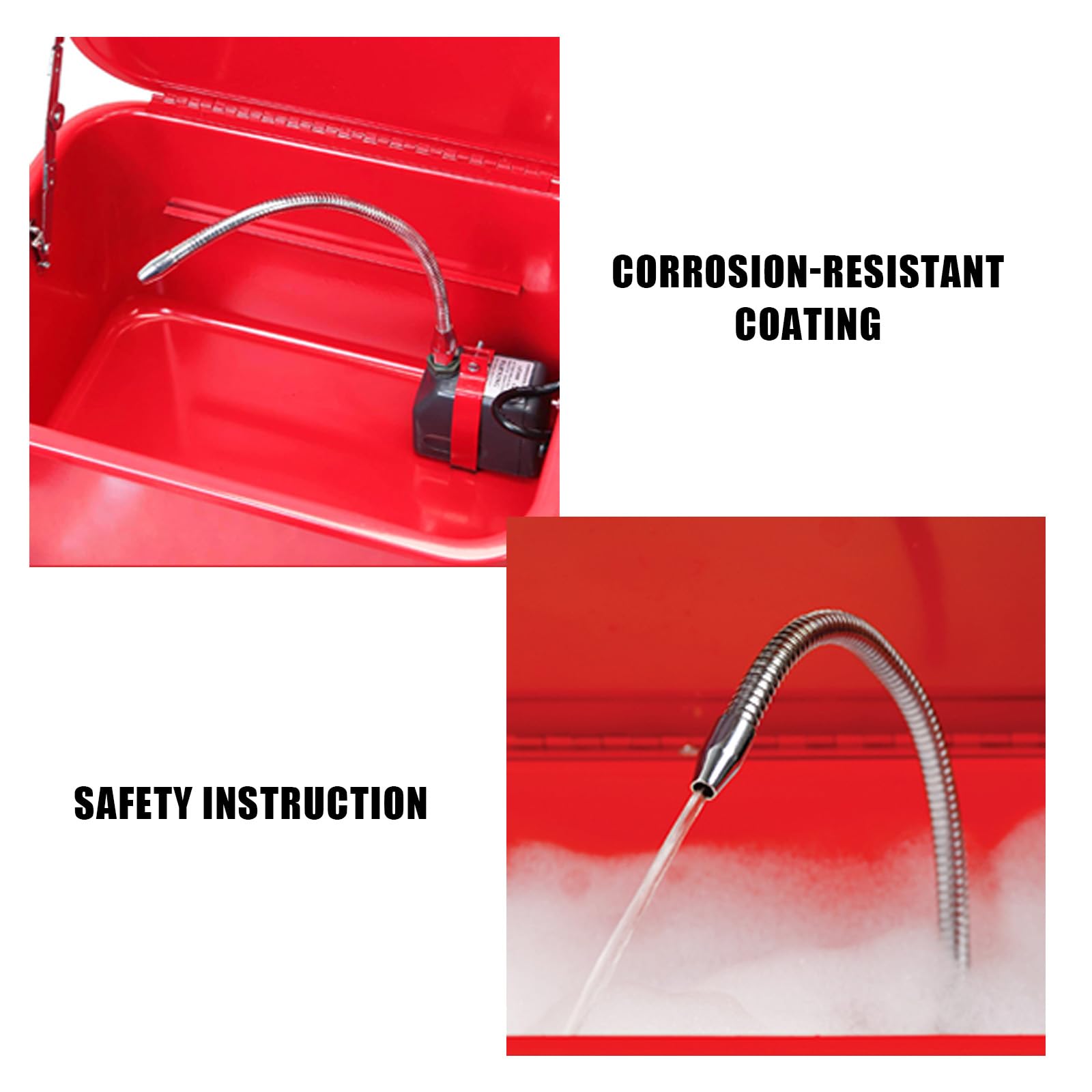 Jack Boss work basin measures 18 by 13.5 by 9 inches