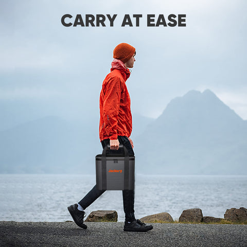 Jackery carrying case bag size S compatibility layout for accessories