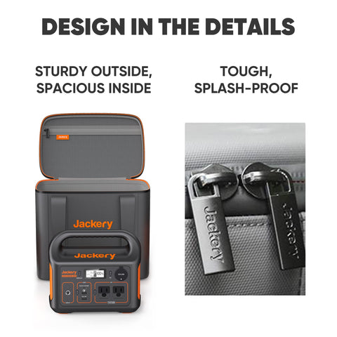 Jackery carrying case bag size S dimensions show fit for Explorer 240/300/500