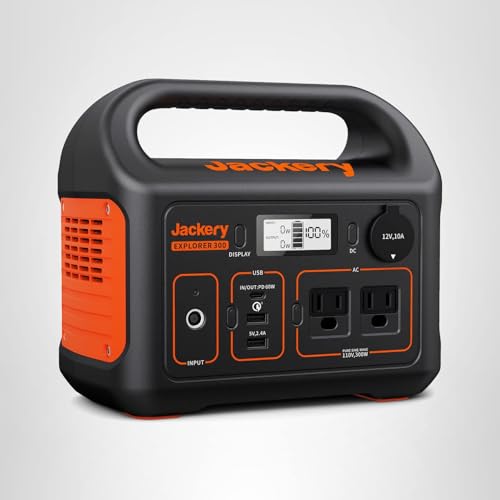 Jackery Explorer 300 comes with AC adapter and car charger