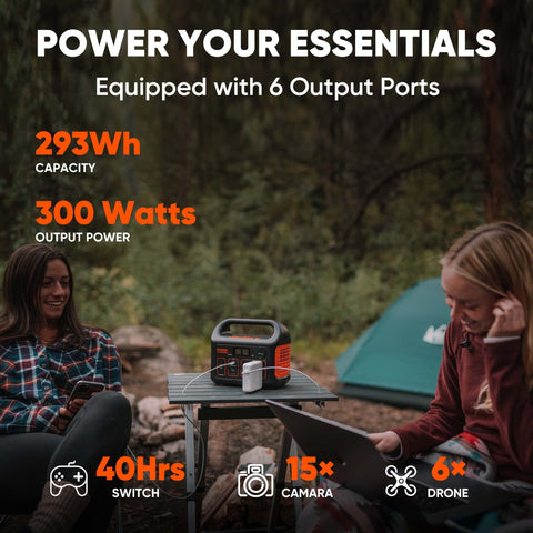 Jackery Explorer 300 recharges to 80% in about two hours