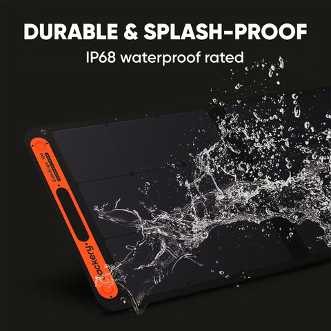 Jackery SolarSaga 100W bifacial panel compatible with Explorer power stations.