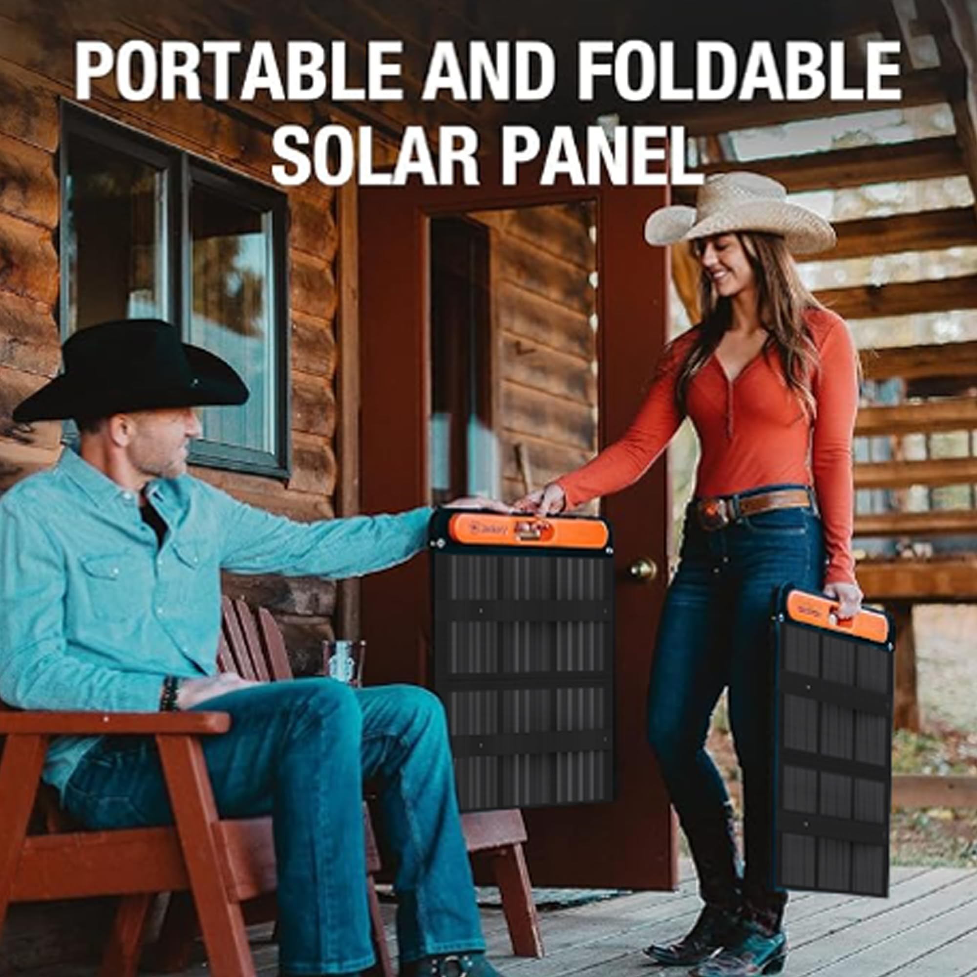 Jackery SolarSaga 100W bifacial panel USB and DC ports enable versatile charging.