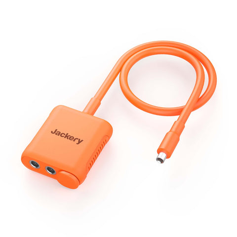 Jackery Solar Series Connector showing male and female plugs for flexible solar expansion
