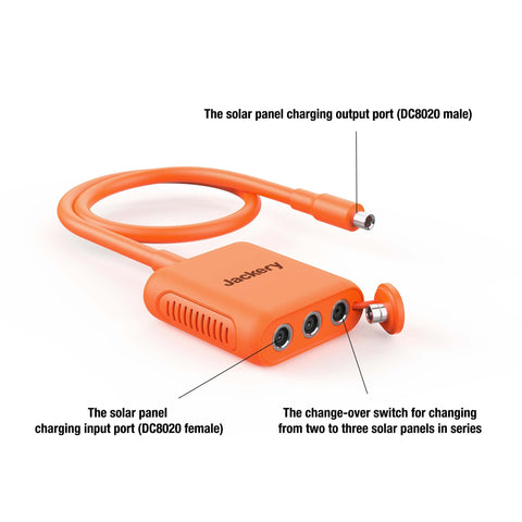 Jackery Solar Series Connector enabling two- or three-panel series connection