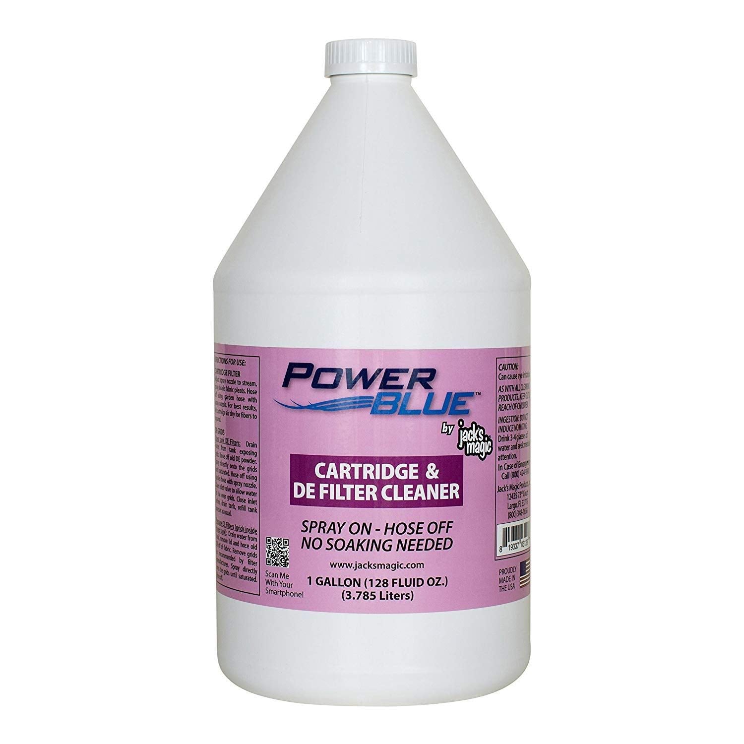 Jack's Magic Power Blue spray action enables quick, no-scrub tile cleaning