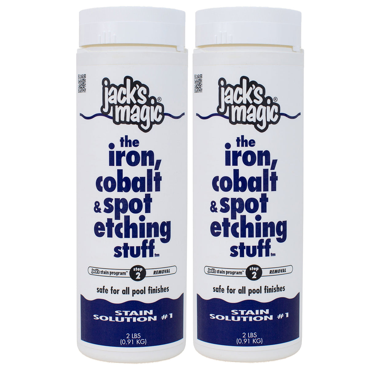 Jack's Magic Stain Solution 1 bottle removes iron stains without draining your pool.