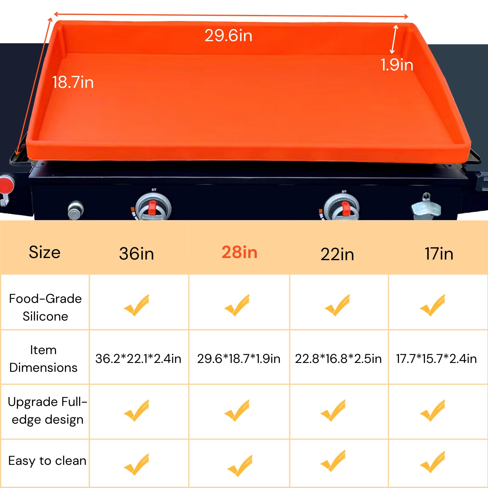 Jacooxi heat-resistant silicone mat offers durable protection during cooking sessions