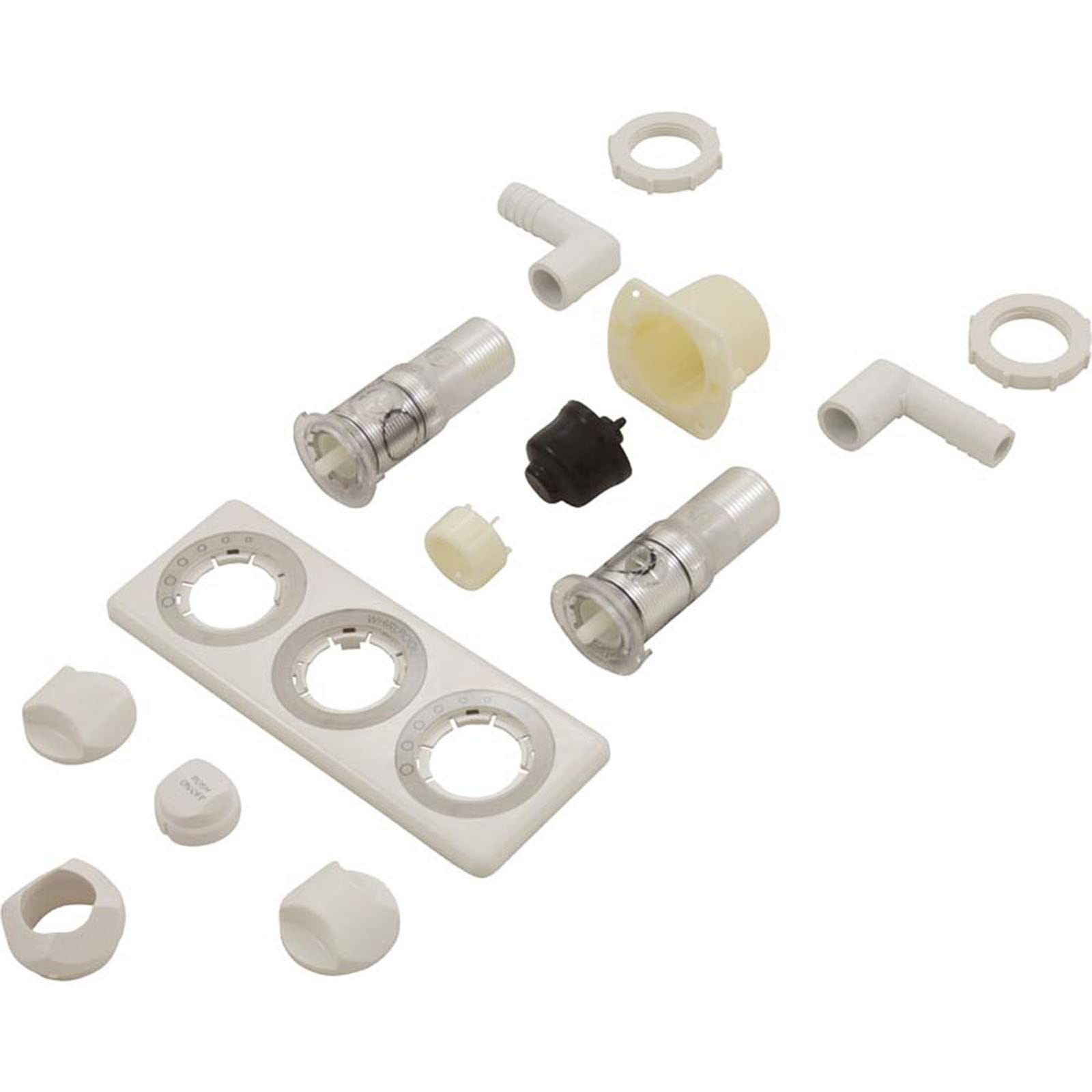 Jacuzzi 3-position control panel on/off white front view for precise spa adjustments.