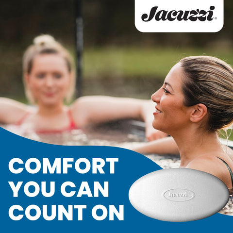 Jacuzzi J-200 pillow installed in a hot tub for comfort during soaks