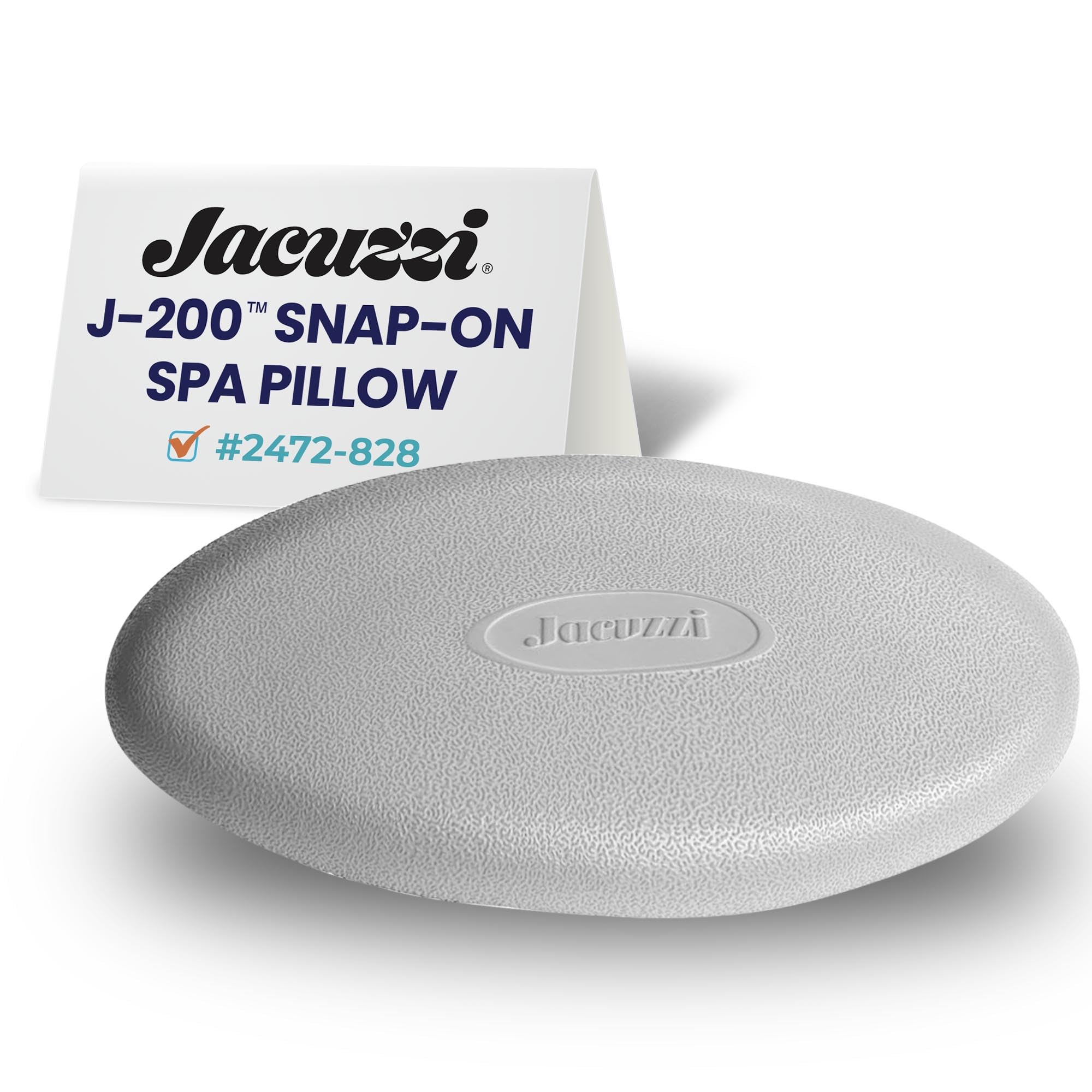 Jacuzzi J-200 oval snap-in pillow mounted for easy replacement and secure fit