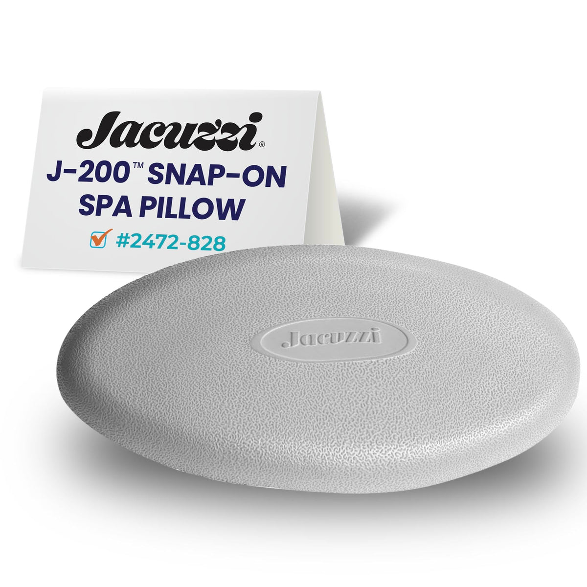 Jacuzzi J-200 oval snap-in pillow mounted for easy replacement and secure fit