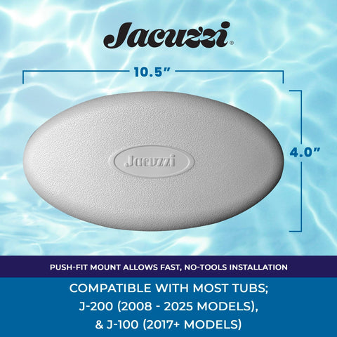 Jacuzzi J-200 pillow providing neck and shoulder support for a relaxed soak