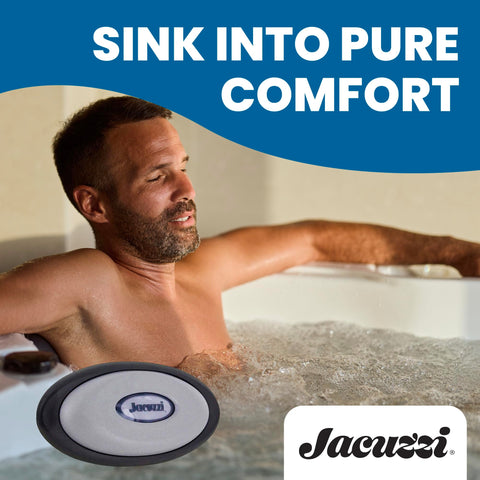 Ergonomic design cradles neck and shoulders for comfortable soaks.