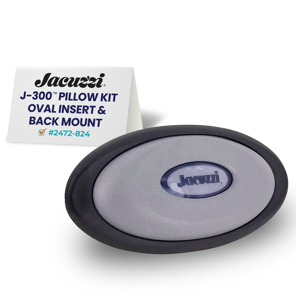 Jacuzzi J-300 oval pillow insert offering ergonomic neck support during long soaks.