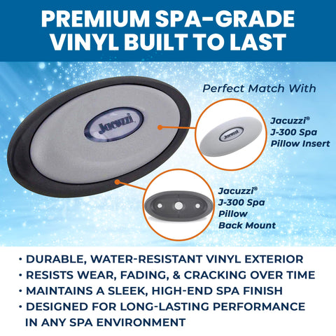 Premium spa-grade vinyl resists wear and fading in moisture-rich hot tub environments.