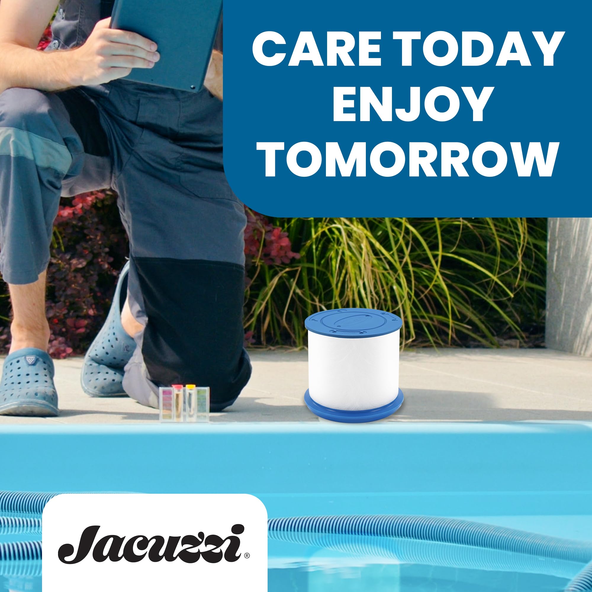 Cleaner water with less maintenance enables more enjoyable soaks.