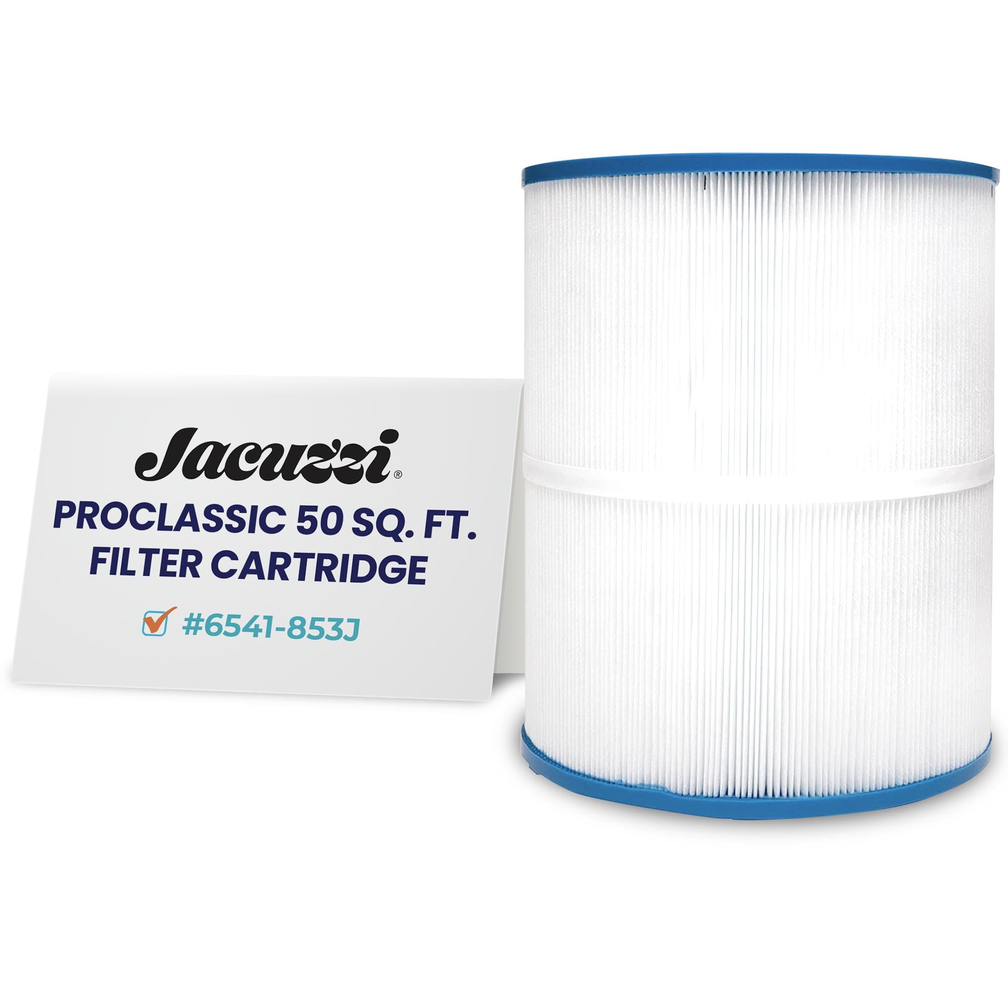 Jacuzzi ProClassic 50 Sq Ft cartridge closeup showing premium filtration media for clear water