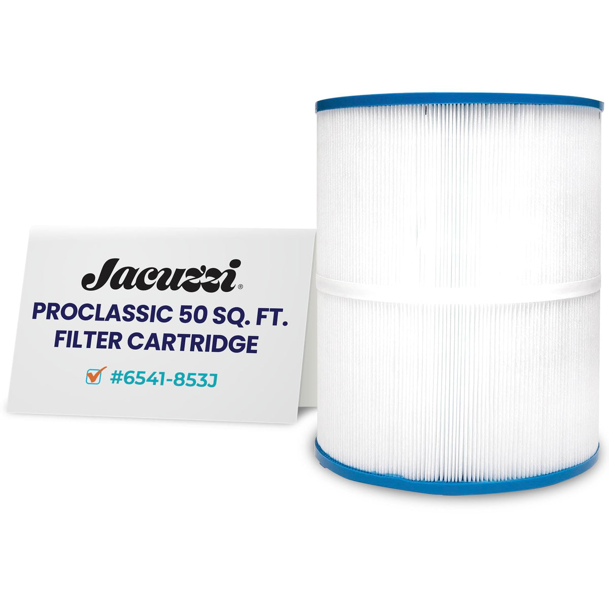 Jacuzzi ProClassic 50 Sq Ft cartridge closeup showing premium filtration media for clear water