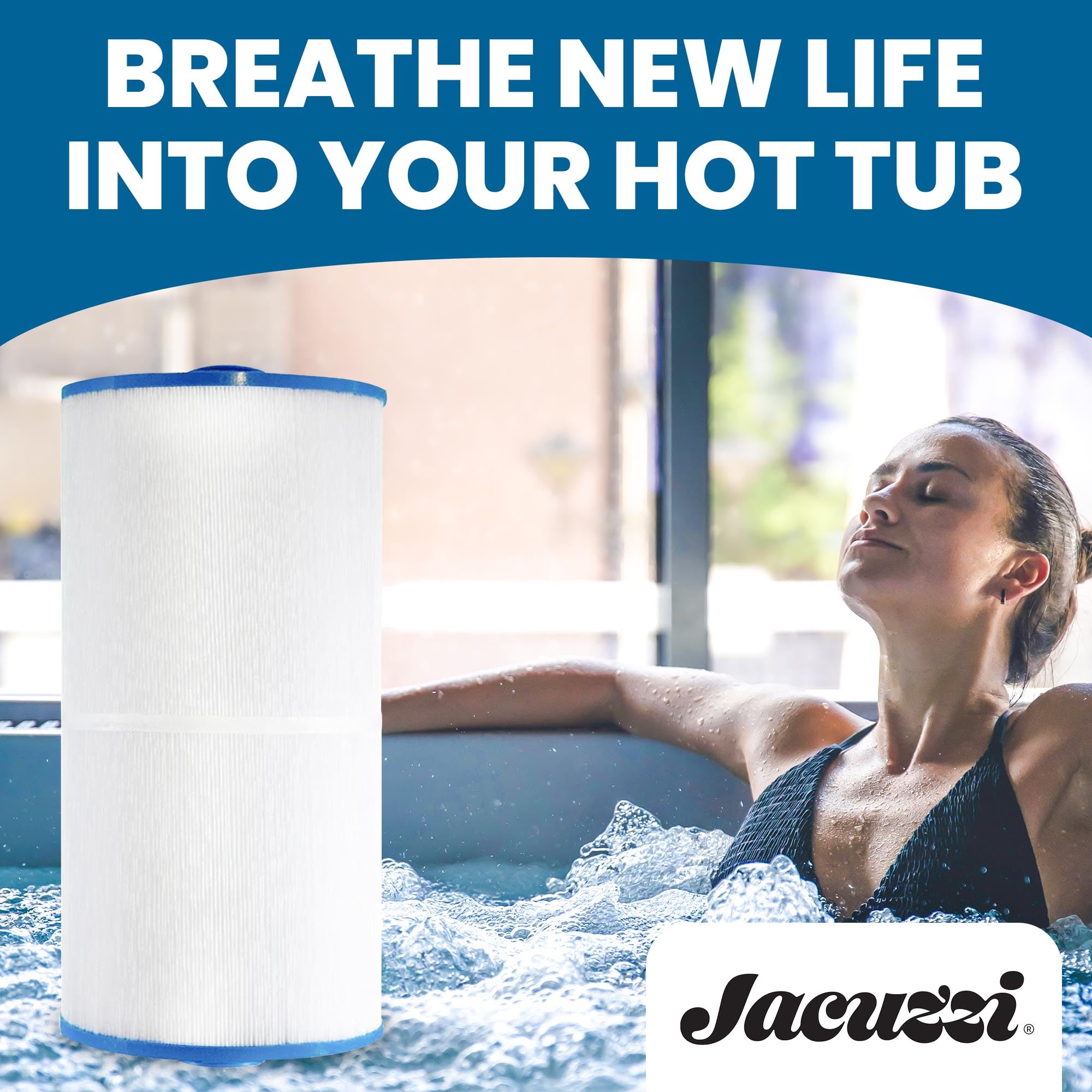 Jacuzzi ProClear OEM 2540-381J replacement label ensuring genuine Jacuzzi part