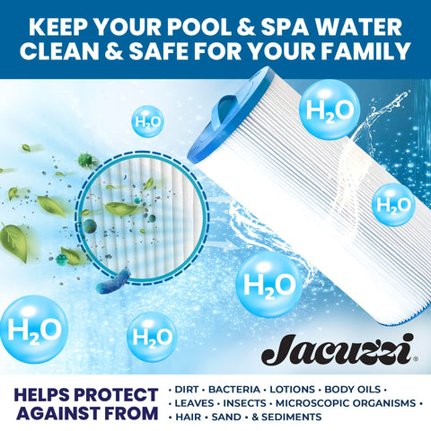 Jacuzzi ProClear II top-handle simplifies removal and replacement.