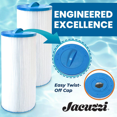 Jacuzzi ProClear II water-flow-optimised filtration supports steady spa circulation.
