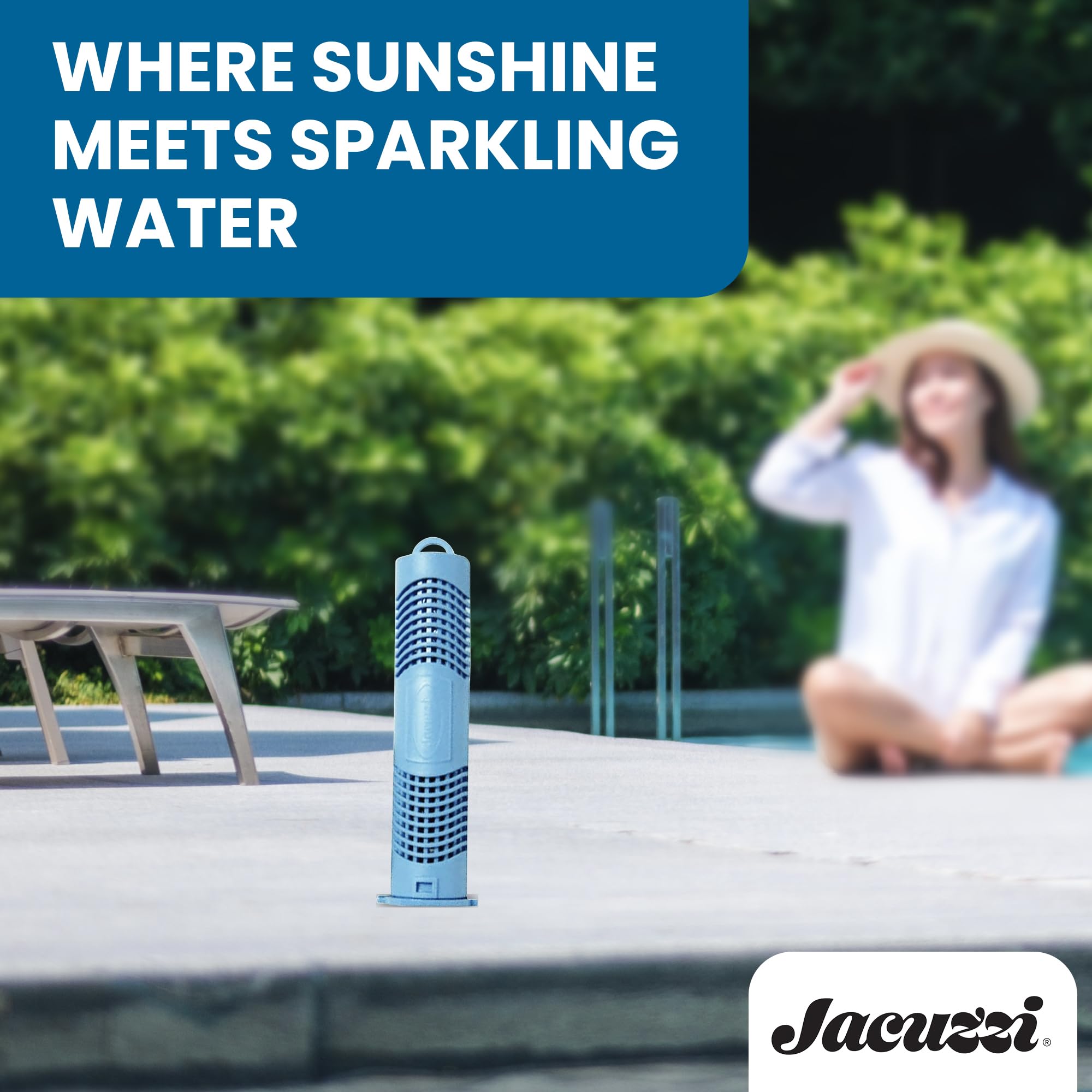 Jacuzzi ProClear cartridge helps maintain a comfortable spa environment for steady soaks.