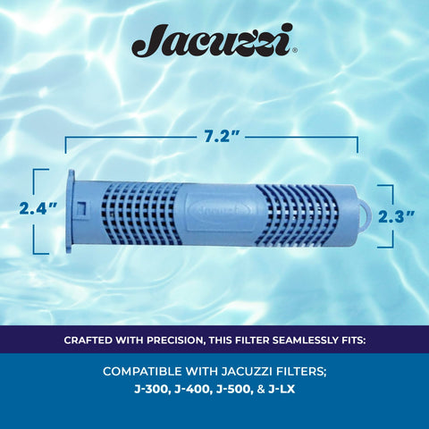 Jacuzzi ProClear mineral cartridge promoting clearer spa water through steady mineral release.