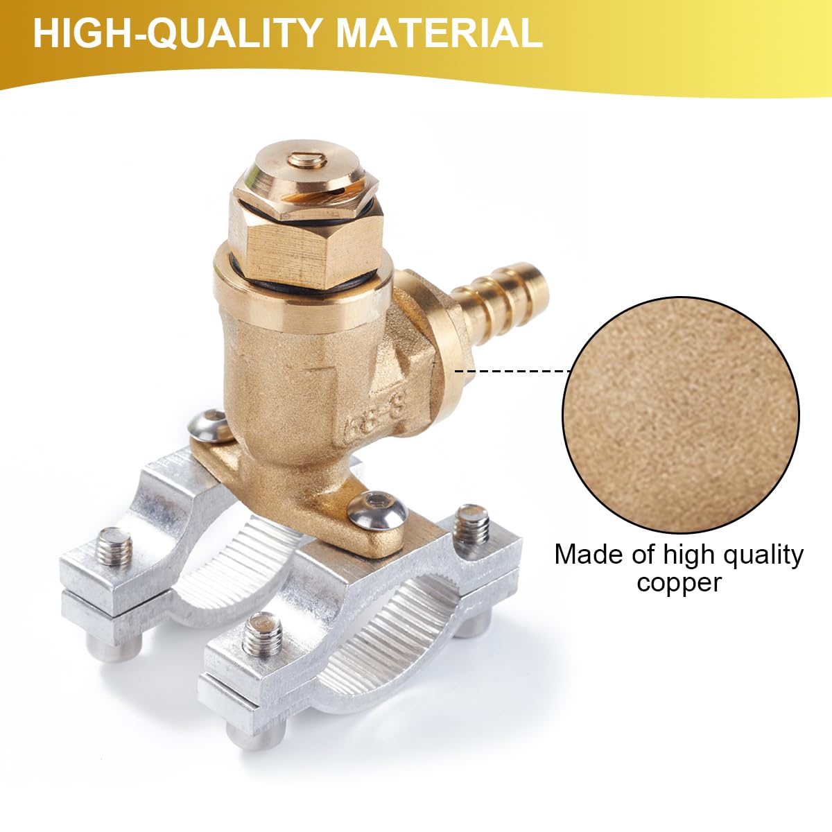 Jadsorbobi precise point-type spray minimizes waste and overspray.