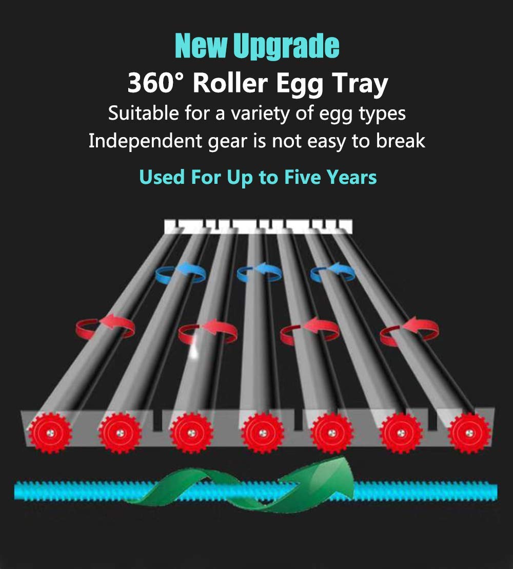 JAEDO incubator with high hatching capacity for multiple egg types