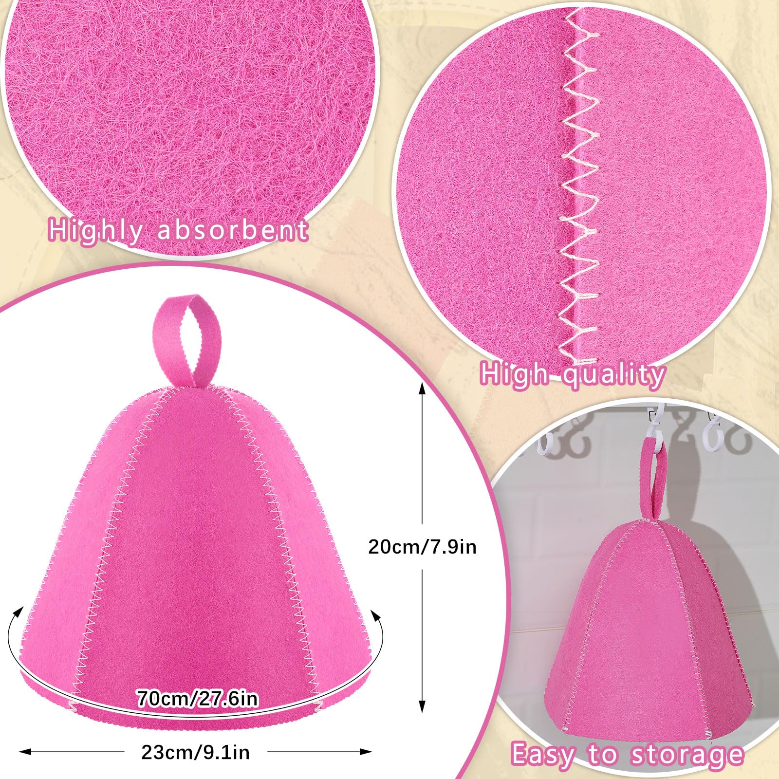 JaGely sauna cap for men and women enhances heat comfort.