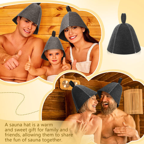 JaGely sauna hat with water absorption feature for comfortable sessions in humidity.