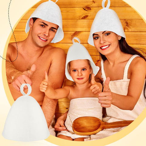 JaGely sauna hat gift-ready two-piece pack for gifting