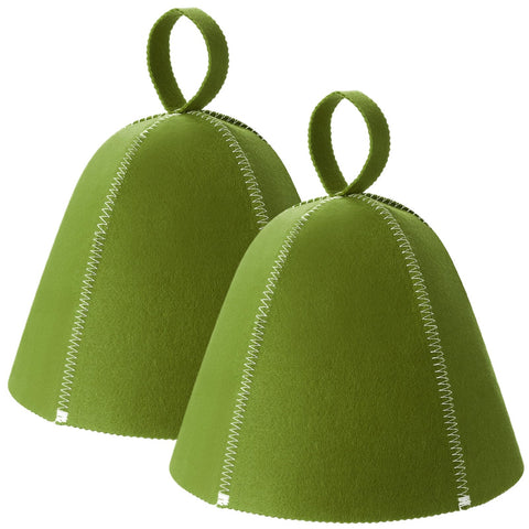 JaGely sauna hat olive green pack for easy replacement during spa sessions.