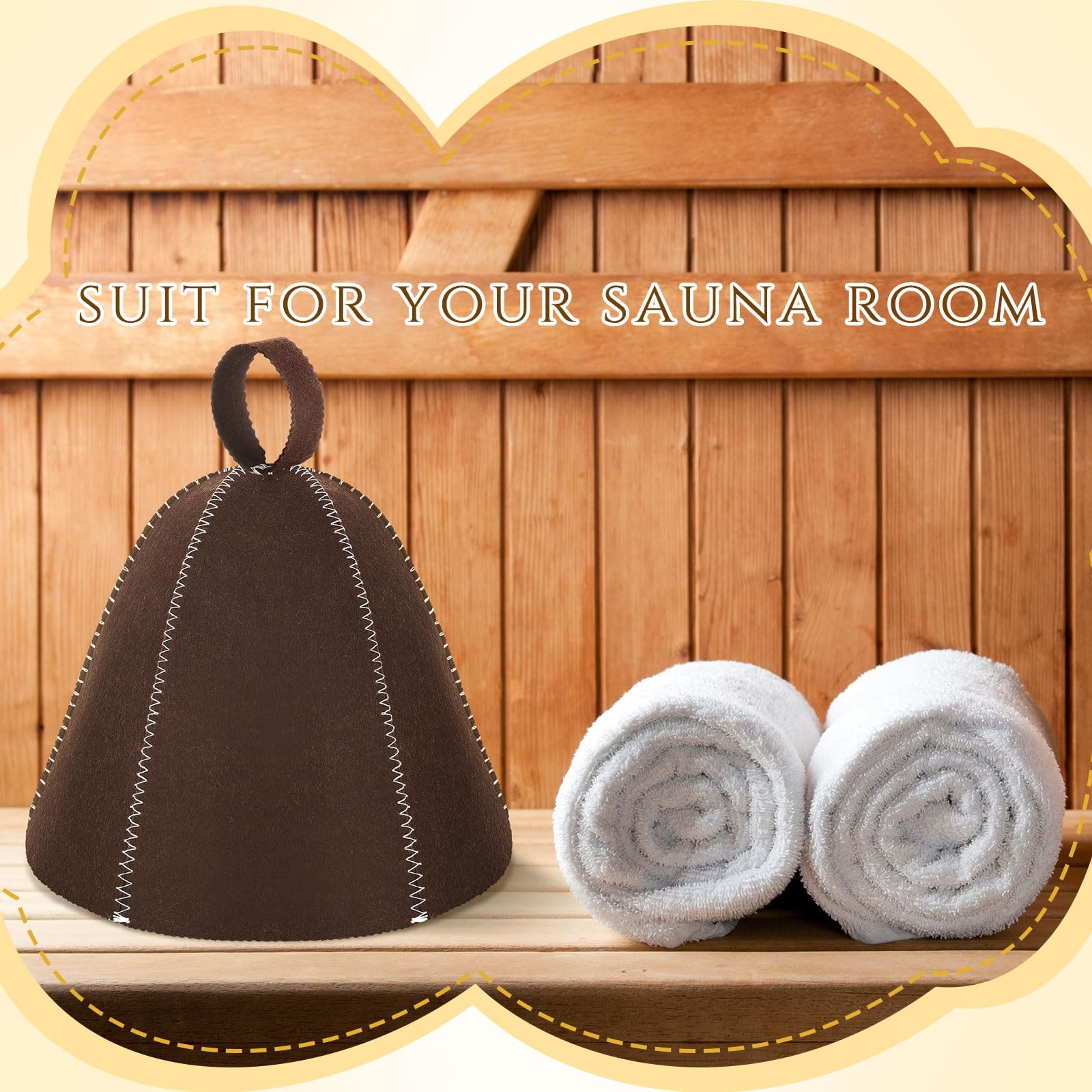 JaGely two-piece sauna hat pack for easy swapping.