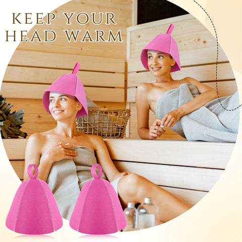 JaGely sauna hat with thermal insulation and water absorption benefits.