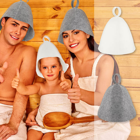 JaGely sauna hat two-pack packaging, ideal for gifting or backup.