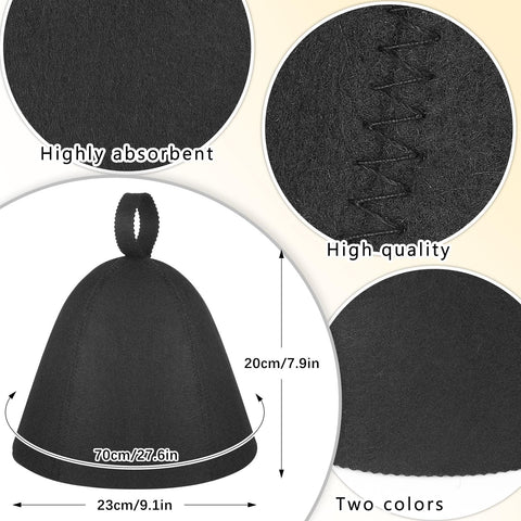 JaGely Vaporarium cap for sauna helps maintain hair neatness during steam sessions.