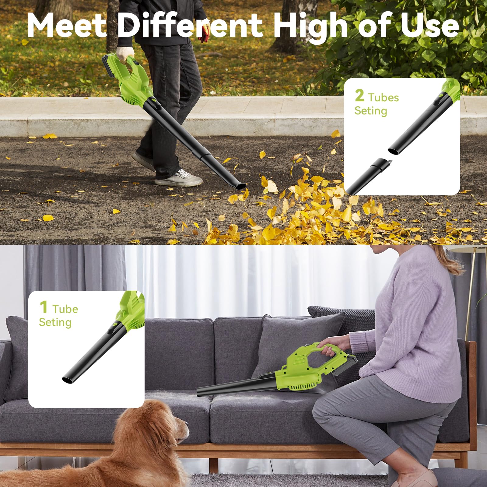 JAGROM dual tubes allow ergonomic, upright cleaning