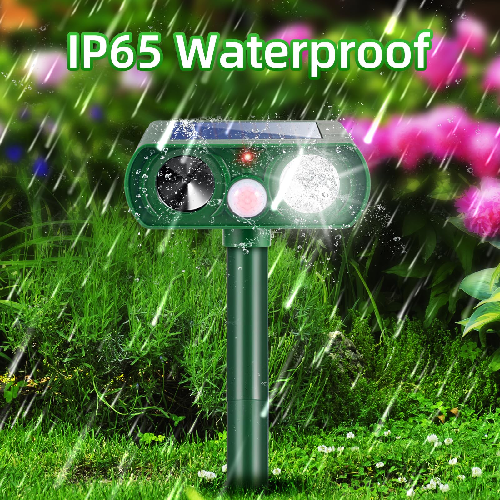 Jahy2Tech 2026 Fortress Pro mounted in garden demonstrates discreet yard protection
