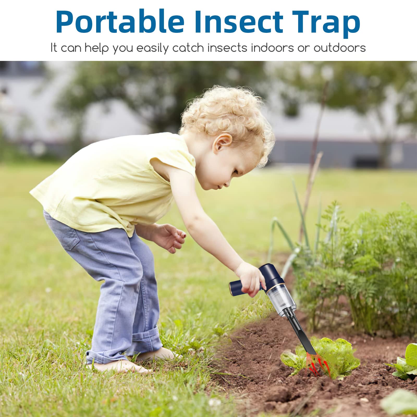 Jahy2Tech Bug Vacuum Catcher suitable for indoor and outdoor use