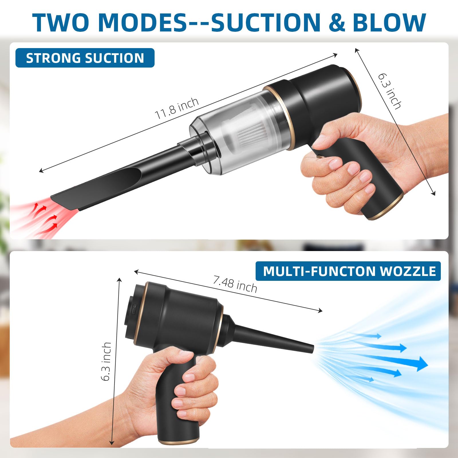 Jahy2Tech Bug Vacuum Catcher LED light aids night catching.